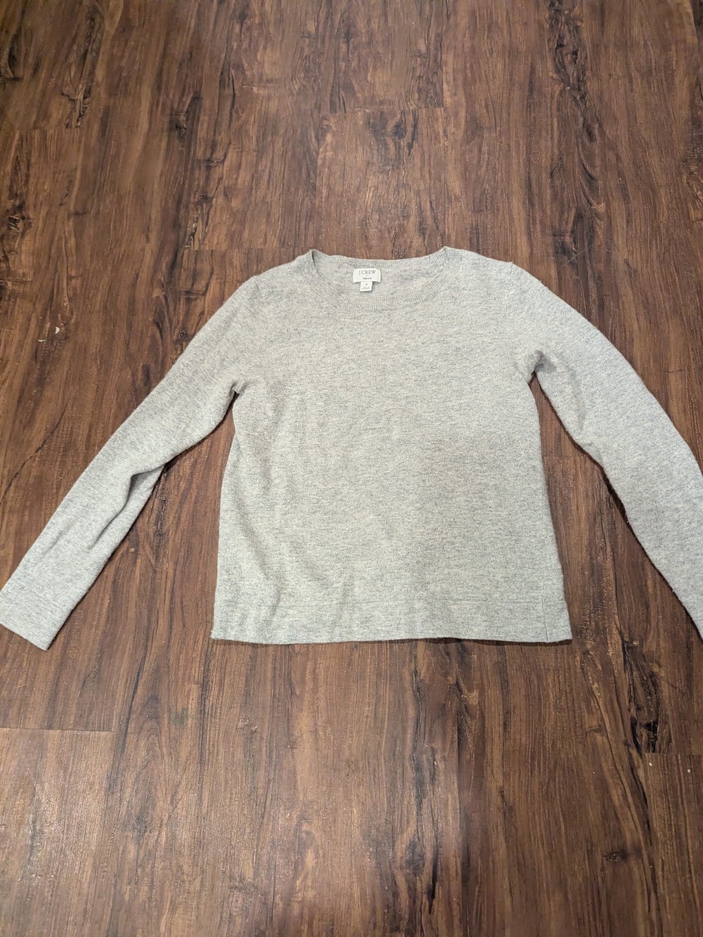 J. Crew Light Heather Gray Crewneck Sweater